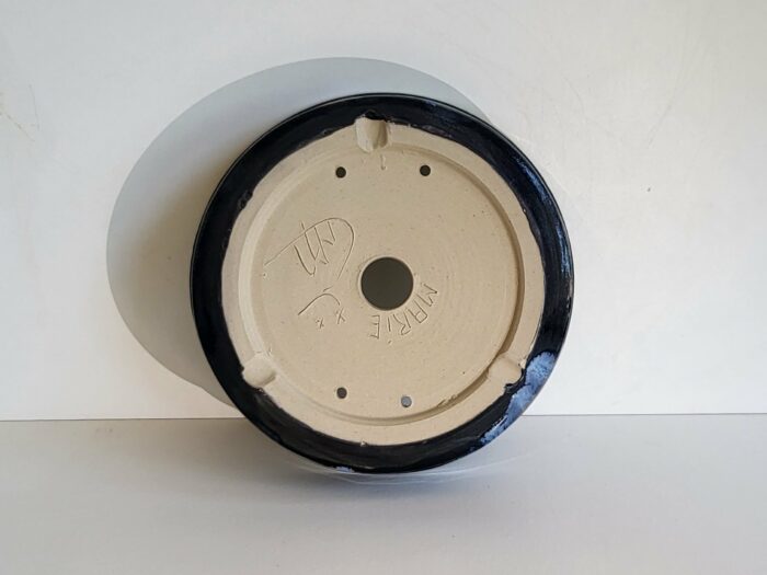Pot rond noir et bleu – Image 2