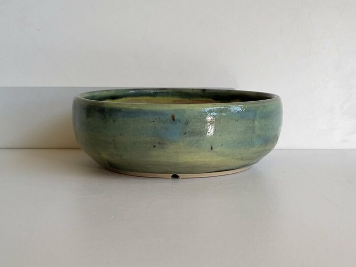 Petit pot nuancé blanc bleu vert gris
