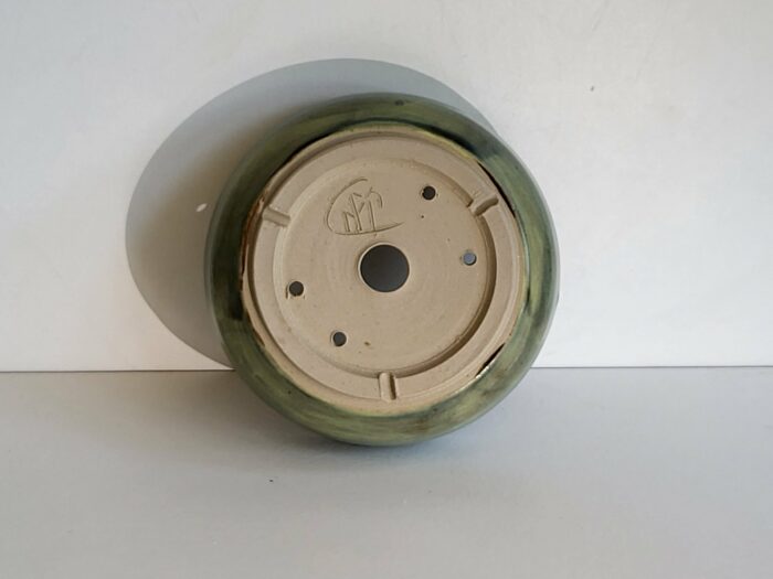 Petit pot nuancé blanc bleu vert gris – Image 3