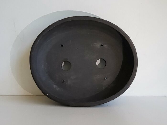 pot à bonsai ovale terre brute – Image 2