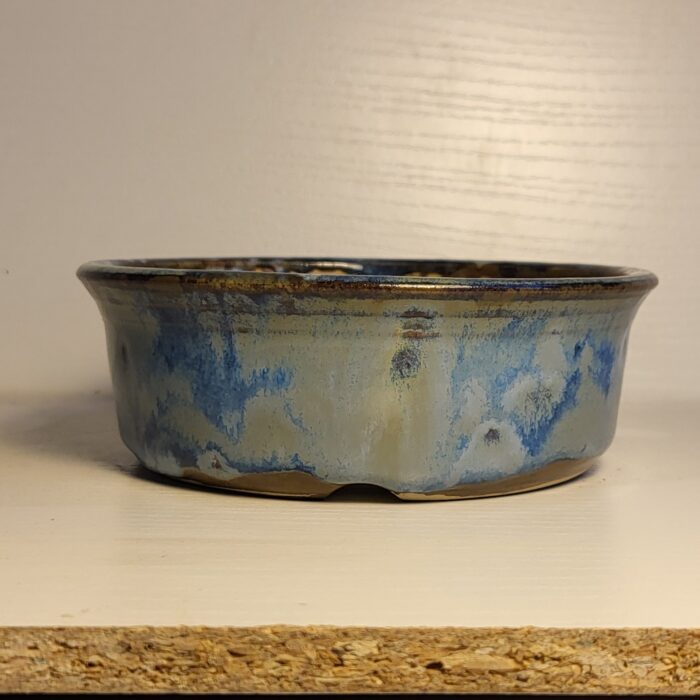pot à bonsai rond, bleu mais pas que – Image 3