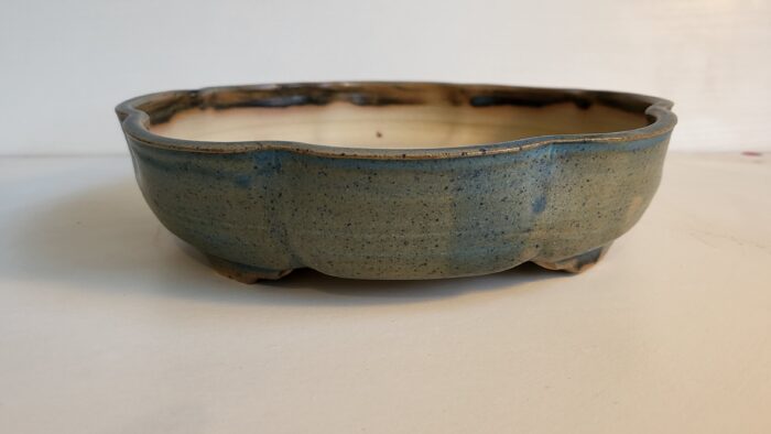 pot à bonsai lotus bleu mat – Image 5