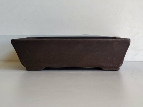 Pot rectangulaire en terre brut