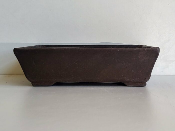 Pot rectangulaire en terre brut
