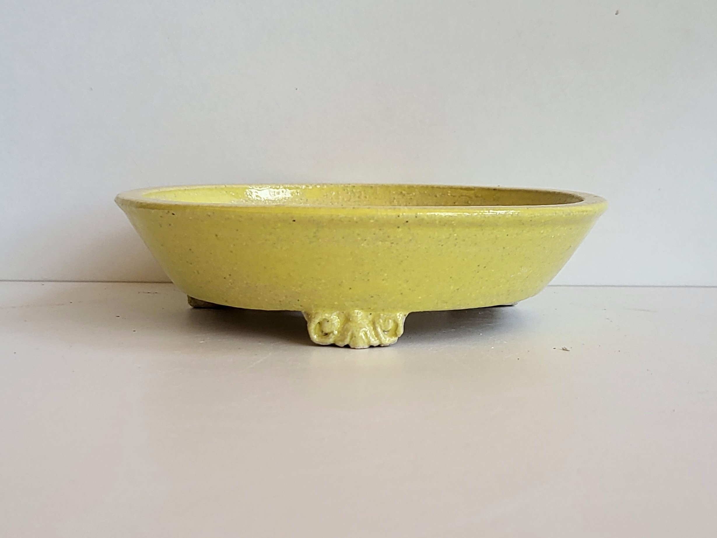 Pot à bonsaï jaune