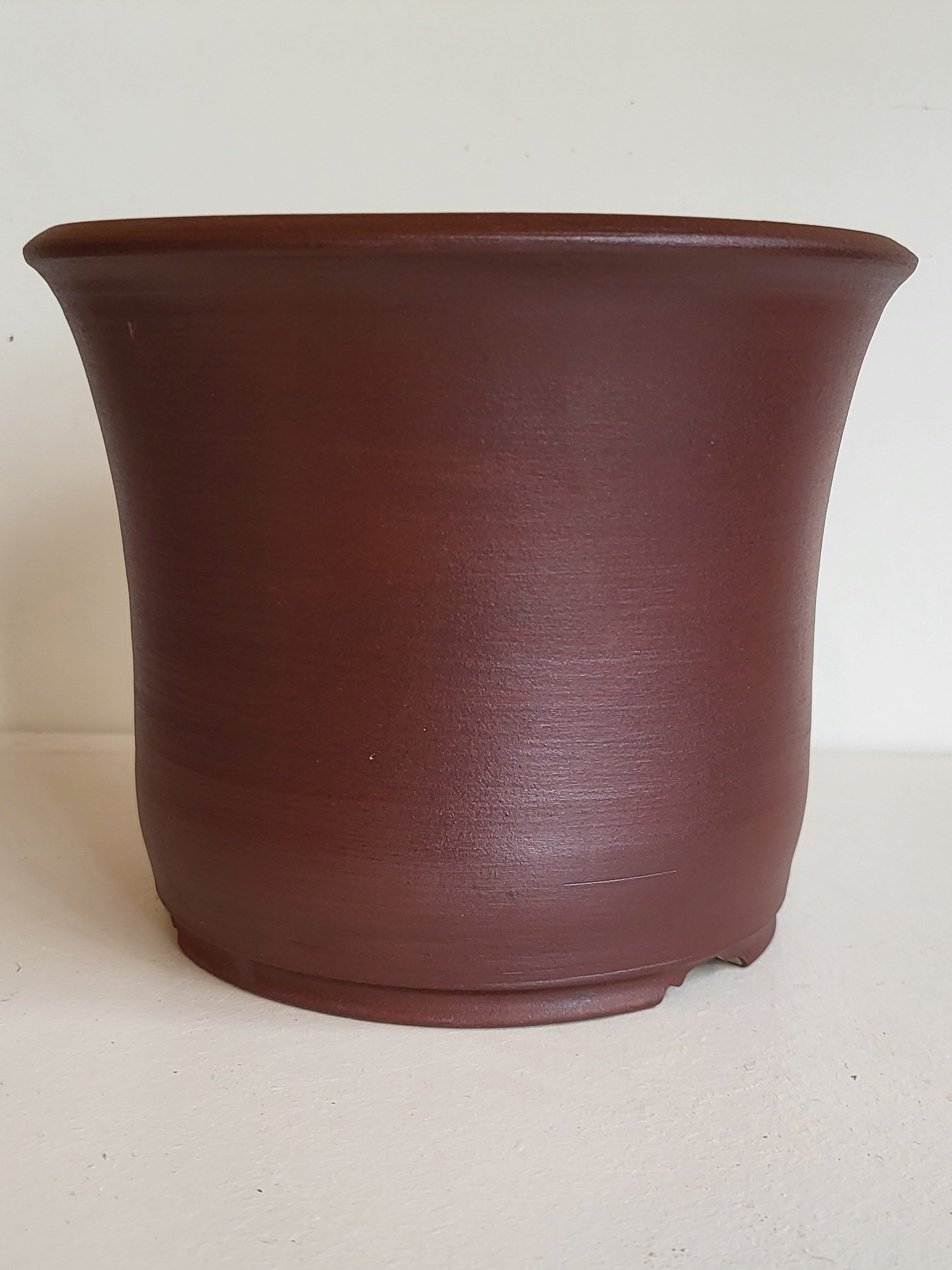 Pot cascade rond satiné