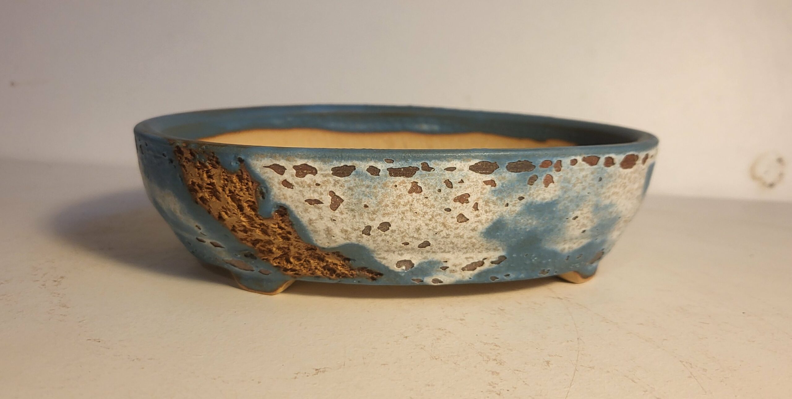 Pot à bonsai ovale lichen