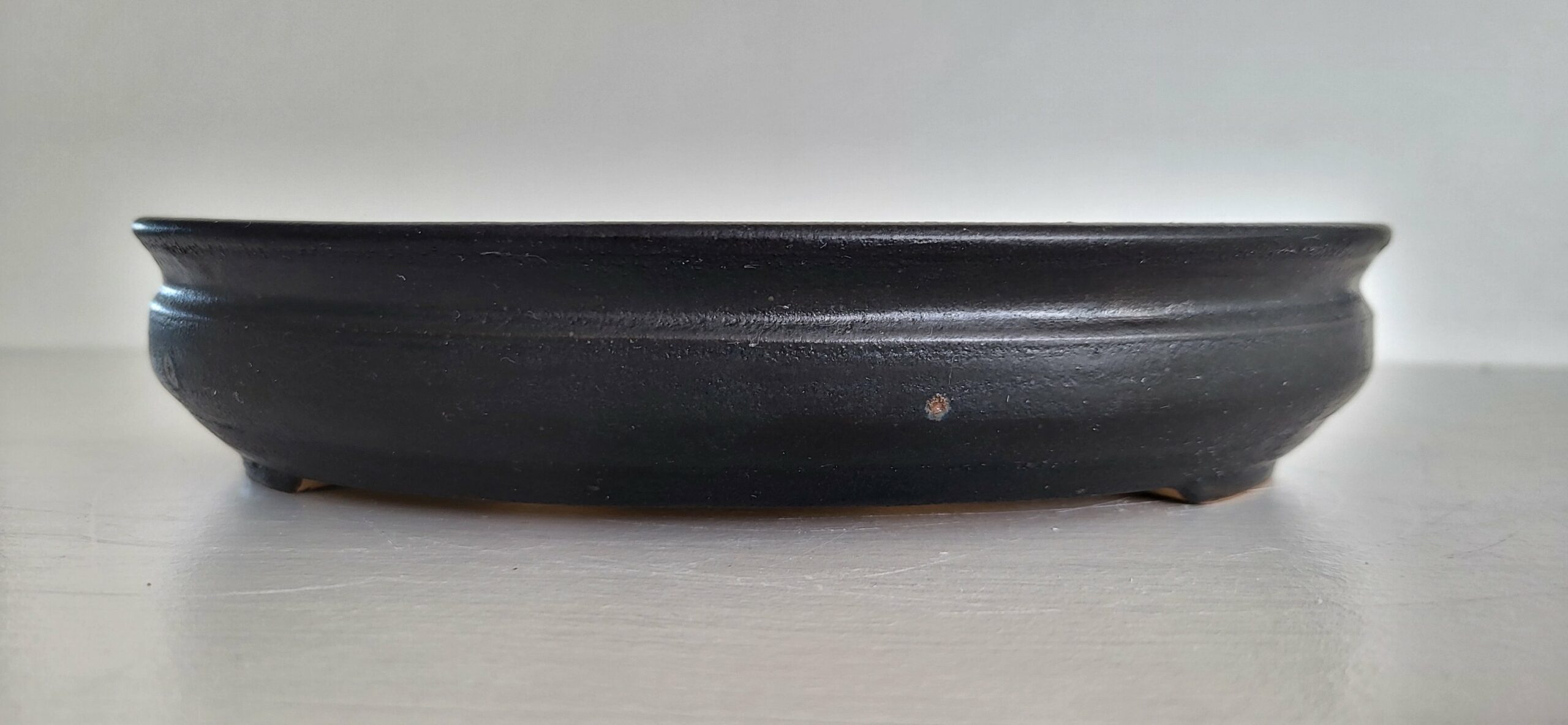 Pot à bonsai ovale noir